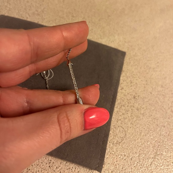 NWT NADRI STERLING SILVER CZ STONE ARROW BRACELET - Picture 2 of 6